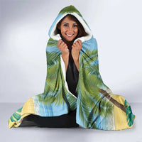 Pura Vida Costa Rica Hooded Blanket Chilling Scarlet Macaw Tropical Vibes - Wonder Print Shop