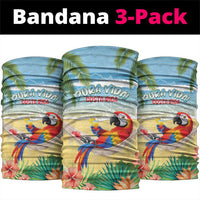 Pura Vida Costa Rica Neck Gaiter Chilling Scarlet Macaw Tropical Vibes - Wonder Print Shop