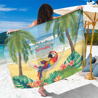 Pura Vida Costa Rica Sarong Chilling Scarlet Macaw Tropical Vibes - Wonder Print Shop