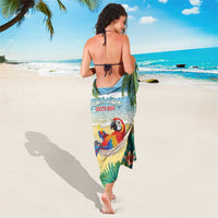 Pura Vida Costa Rica Sarong Chilling Scarlet Macaw Tropical Vibes - Wonder Print Shop