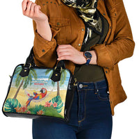 Pura Vida Costa Rica Shoulder Handbag Chilling Scarlet Macaw Tropical Vibes - Wonder Print Shop