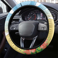 Pura Vida Costa Rica Steering Wheel Cover Chilling Scarlet Macaw Tropical Vibes - Wonder Print Shop
