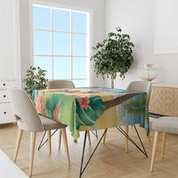 Pura Vida Costa Rica Tablecloth Chilling Scarlet Macaw Tropical Vibes - Wonder Print Shop