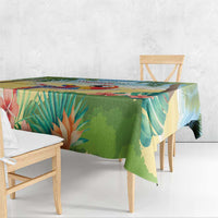 Pura Vida Costa Rica Tablecloth Chilling Scarlet Macaw Tropical Vibes - Wonder Print Shop