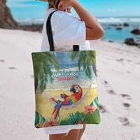 Pura Vida Costa Rica Tote Bag Chilling Scarlet Macaw Tropical Vibes - Wonder Print Shop