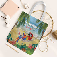 Pura Vida Costa Rica Tote Bag Chilling Scarlet Macaw Tropical Vibes - Wonder Print Shop