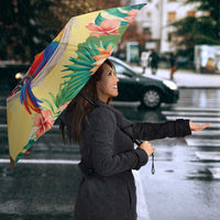 Pura Vida Costa Rica Umbrella Chilling Scarlet Macaw Tropical Vibes - Wonder Print Shop