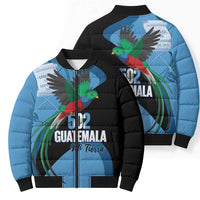 Guatemala Independence Day Bomber Puffer Jacket 502 Mi Tierra Resplendent Quetzal - Wonder Print Shop