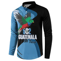 Guatemala Independence Day Button Sweatshirt 502 Mi Tierra Resplendent Quetzal - Wonder Print Shop
