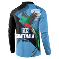 Guatemala Independence Day Button Sweatshirt 502 Mi Tierra Resplendent Quetzal - Wonder Print Shop