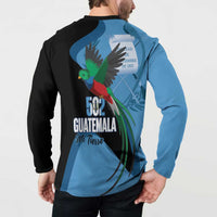 Guatemala Independence Day Button Sweatshirt 502 Mi Tierra Resplendent Quetzal - Wonder Print Shop