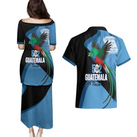 Guatemala Independence Day Couples Matching Puletasi and Hawaiian Shirt 502 Mi Tierra Resplendent Quetzal - Wonder Print Shop