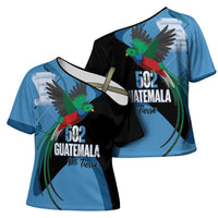Guatemala Independence Day Cross Shoulder Shirt 502 Mi Tierra Resplendent Quetzal - Wonder Print Shop