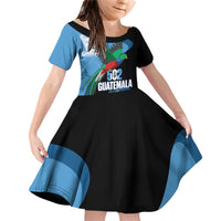 Guatemala Independence Day Family Matching Off Shoulder Short Dress and Hawaiian Shirt 502 Mi Tierra Resplendent Quetzal - Wonder Print Shop