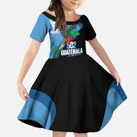 Guatemala Independence Day Family Matching Summer Maxi Dress and Hawaiian Shirt 502 Mi Tierra Resplendent Quetzal - Wonder Print Shop