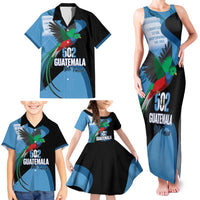 Guatemala Independence Day Family Matching Tank Maxi Dress and Hawaiian Shirt 502 Mi Tierra Resplendent Quetzal - Wonder Print Shop