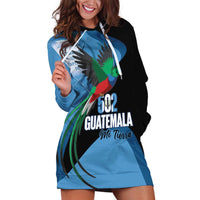 Guatemala Independence Day Hoodie Dress 502 Mi Tierra Resplendent Quetzal - Wonder Print Shop
