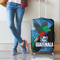 Guatemala Independence Day Luggage Cover 502 Mi Tierra Resplendent Quetzal - Wonder Print Shop
