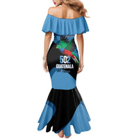 Guatemala Independence Day Mermaid Dress 502 Mi Tierra Resplendent Quetzal - Wonder Print Shop