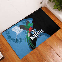 Guatemala Independence Day Rubber Doormat 502 Mi Tierra Resplendent Quetzal - Wonder Print Shop