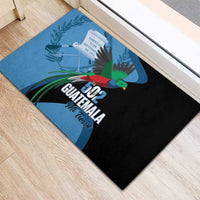 Guatemala Independence Day Rubber Doormat 502 Mi Tierra Resplendent Quetzal - Wonder Print Shop
