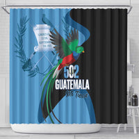 Guatemala Independence Day Shower Curtain 502 Mi Tierra Resplendent Quetzal - Wonder Print Shop