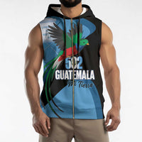 Guatemala Independence Day Sleeveless Zip Hoodie 502 Mi Tierra Resplendent Quetzal - Wonder Print Shop