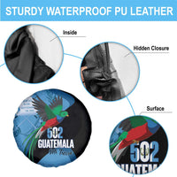 Guatemala Independence Day Spare Tire Cover 502 Mi Tierra Resplendent Quetzal - Wonder Print Shop