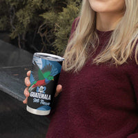 Guatemala Independence Day Tumbler Cup 502 Mi Tierra Resplendent Quetzal - Wonder Print Shop