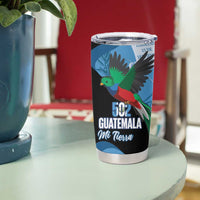 Guatemala Independence Day Tumbler Cup 502 Mi Tierra Resplendent Quetzal - Wonder Print Shop
