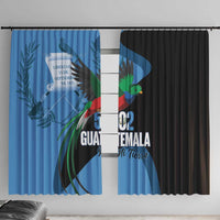 Guatemala Independence Day Window Curtain 502 Mi Tierra Resplendent Quetzal - Wonder Print Shop