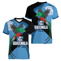 Guatemala Independence Day Women V-Neck T-Shirt 502 Mi Tierra Resplendent Quetzal - Wonder Print Shop