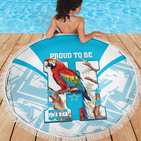 Honduras Independence Day Beach Blanket 504 Proud Scarlet Macaw - Wonder Print Shop