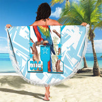 Honduras Independence Day Beach Blanket 504 Proud Scarlet Macaw - Wonder Print Shop