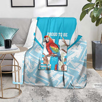 Honduras Independence Day Blanket 504 Proud Scarlet Macaw - Wonder Print Shop