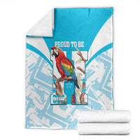 Honduras Independence Day Blanket 504 Proud Scarlet Macaw - Wonder Print Shop