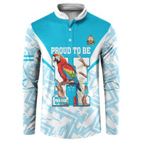 Honduras Independence Day Button Sweatshirt 504 Proud Scarlet Macaw - Wonder Print Shop