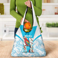 Honduras Independence Day Grocery Bag 504 Proud Scarlet Macaw - Wonder Print Shop