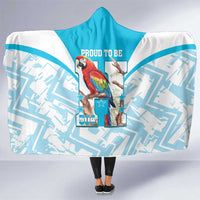 Honduras Independence Day Hooded Blanket 504 Proud Scarlet Macaw - Wonder Print Shop
