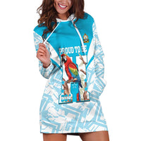 Honduras Independence Day Hoodie Dress 504 Proud Scarlet Macaw - Wonder Print Shop