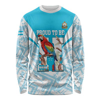 Honduras Independence Day Long Sleeve Shirt 504 Proud Scarlet Macaw - Wonder Print Shop