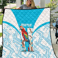 Honduras Independence Day Quilt 504 Proud Scarlet Macaw - Wonder Print Shop