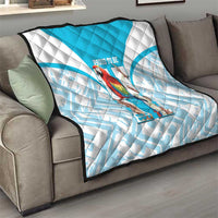 Honduras Independence Day Quilt 504 Proud Scarlet Macaw - Wonder Print Shop