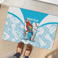 Honduras Independence Day Rubber Doormat 504 Proud Scarlet Macaw - Wonder Print Shop