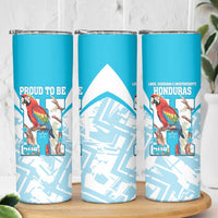 Honduras Independence Day Skinny Tumbler 504 Proud Scarlet Macaw - Wonder Print Shop