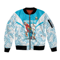 Honduras Independence Day Sleeve Zip Bomber Jacket 504 Proud Scarlet Macaw - Wonder Print Shop