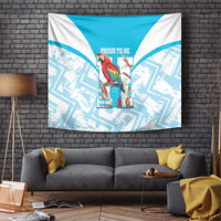 Honduras Independence Day Tapestry 504 Proud Scarlet Macaw - Wonder Print Shop
