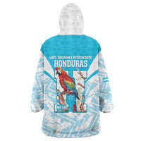 Honduras Independence Day Wearable Blanket Hoodie 504 Proud Scarlet Macaw - Wonder Print Shop