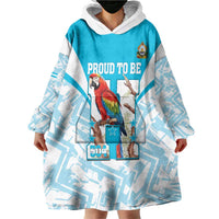 Honduras Independence Day Wearable Blanket Hoodie 504 Proud Scarlet Macaw - Wonder Print Shop