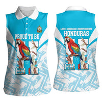 Honduras Independence Day Women Sleeveless Polo Shirt 504 Proud Scarlet Macaw - Wonder Print Shop